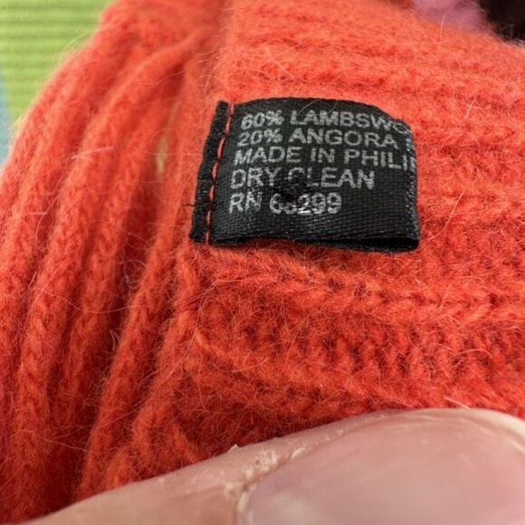 Vintage Y2K Lambswool & Angora Rainbow Striped Fringe‎ Winter Scarf Colorful - Picture 10 of 15